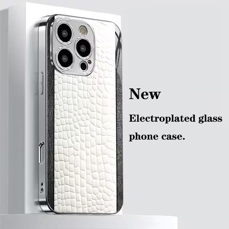 Crocodile Pattern Electroplated Case