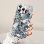 Luxury Metallic Texture Glass Case
