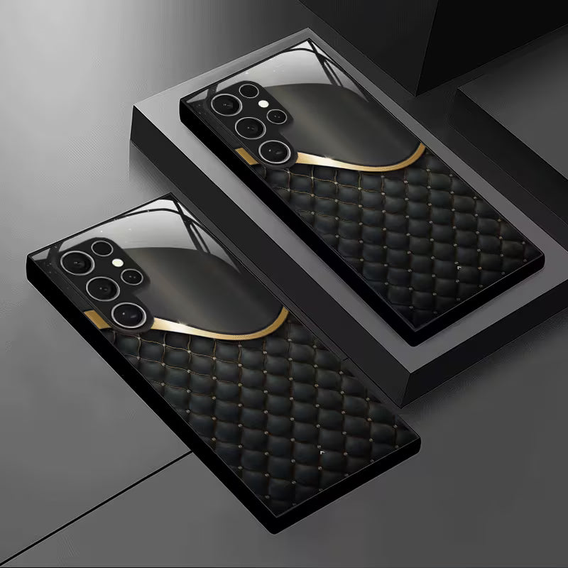 Galaxy S Series - Black Diamond Pattern Case