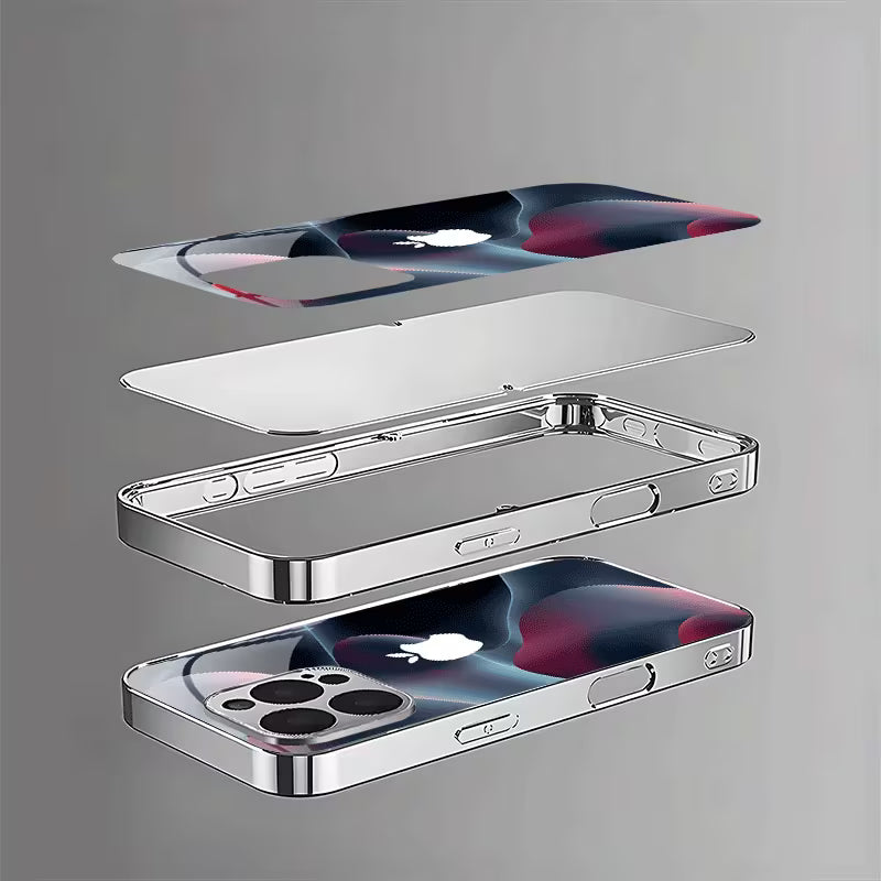 Fluid Gradient Electroplated Glass Case