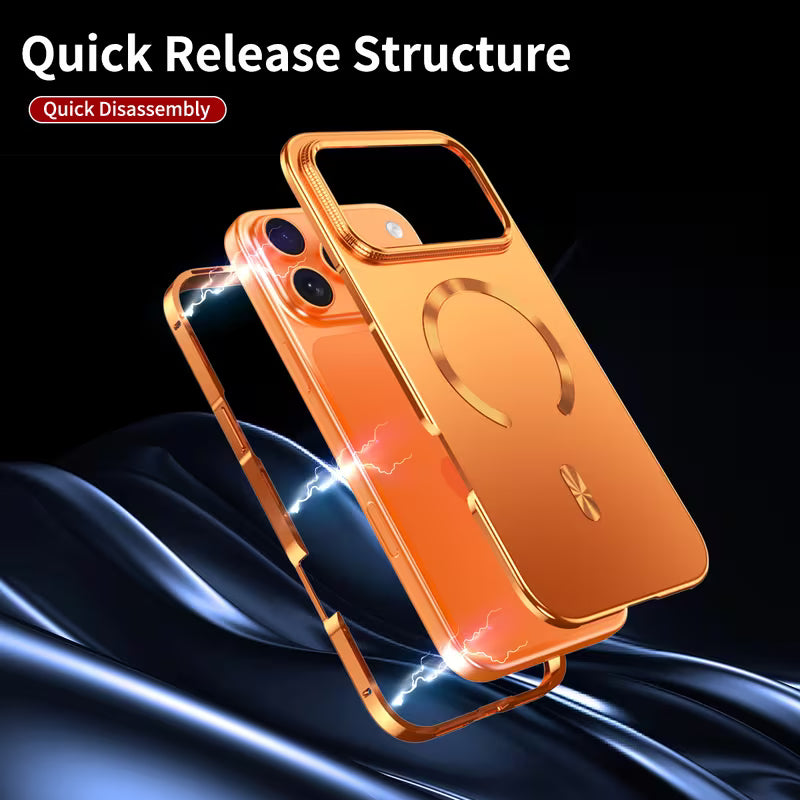 Frosted Back Panel Magnetic Ring Case