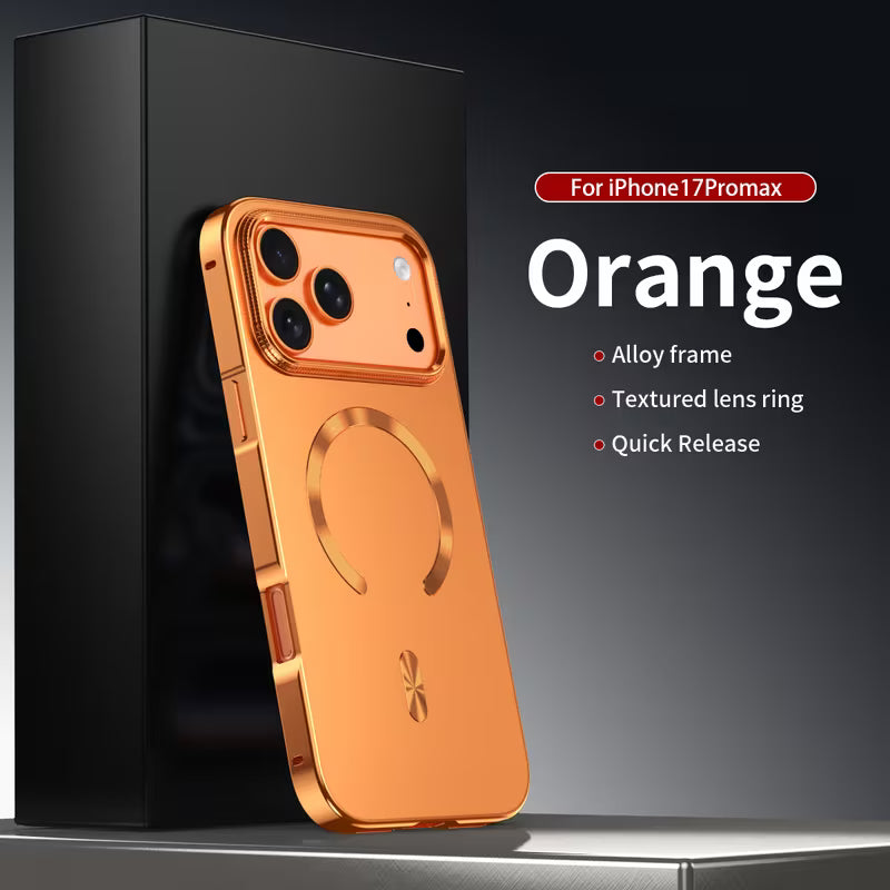 Frosted Back Panel Magnetic Ring Case