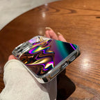 Iridescent Creative Textured Glass  Case