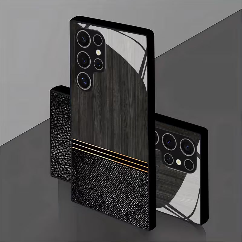 Wood Grain and Fabric Texture Case