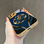 Metal Lens Ring Glass Phone Case