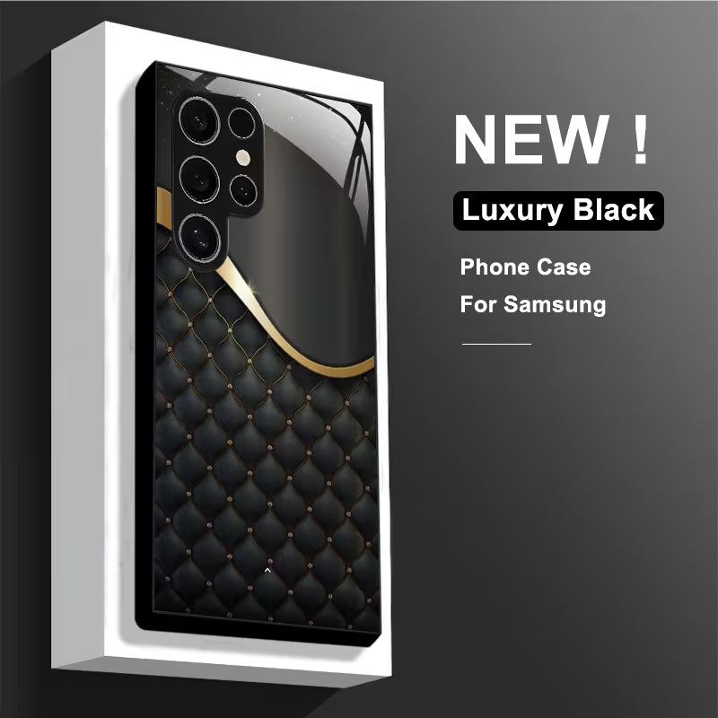 Galaxy S Series - Black Diamond Pattern Case