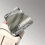 Luxurious Mosaic Metal Pattern Glass Case