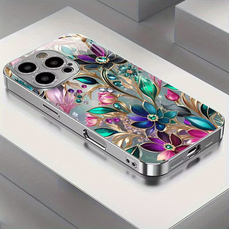 Luxurious Colored Patterned Glass  Case
