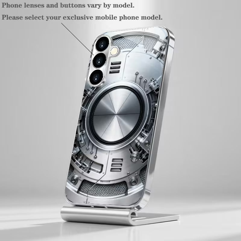 Mechanical Metal Ring Pattern Case