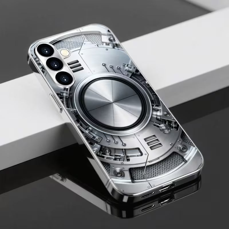 Mechanical Metal Ring Pattern Case