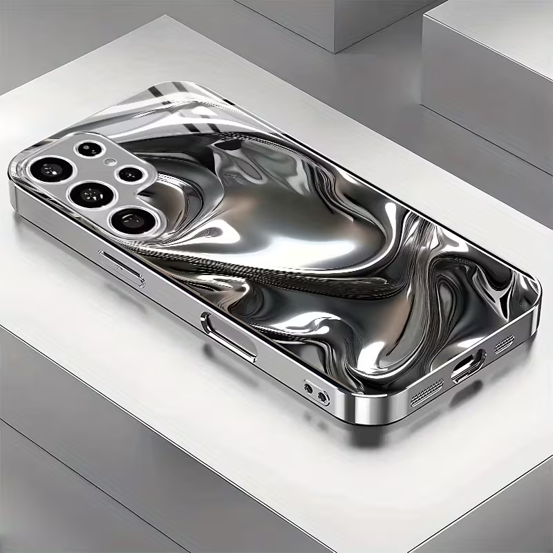 Trendy Metallic Glossy Stereoscopic Holographic Case