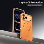 Frosted Back Panel Magnetic Ring Case