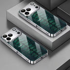 Luxurious Crocodile Skin Patterned Glass Case