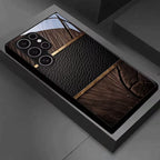 Golden Luxury Pattern Tempered Glass Case
