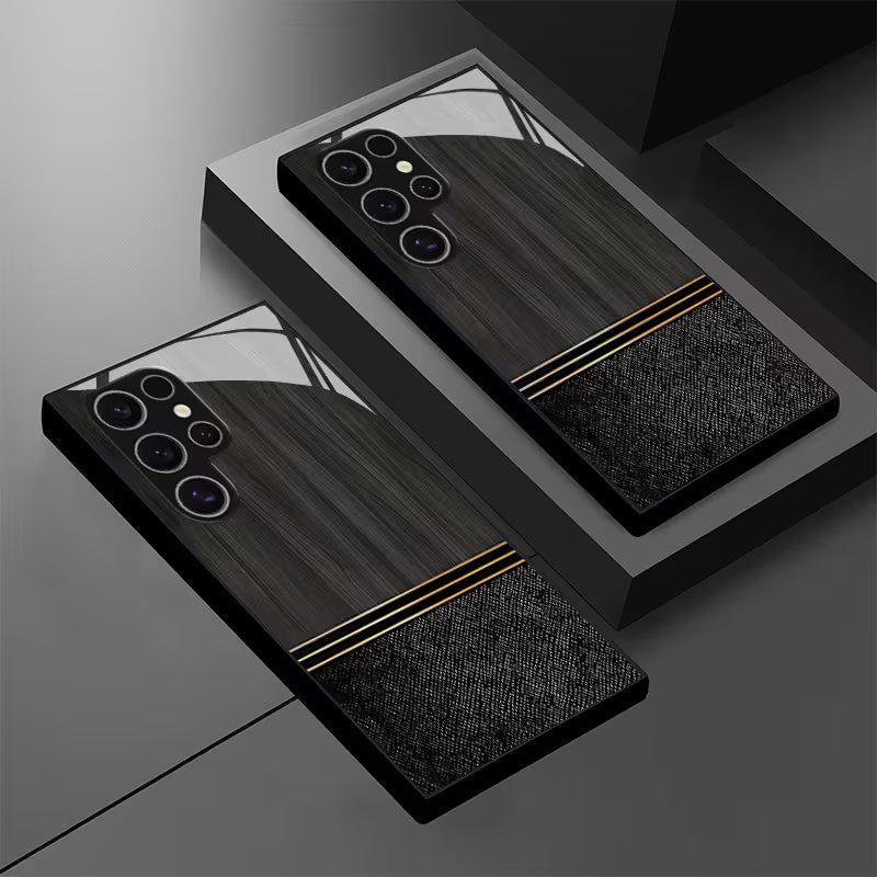 Wood Grain and Fabric Texture Case