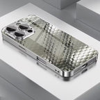 Luxurious Mosaic Metal Pattern Glass Case