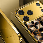 Golden Patterned Electroplated Case