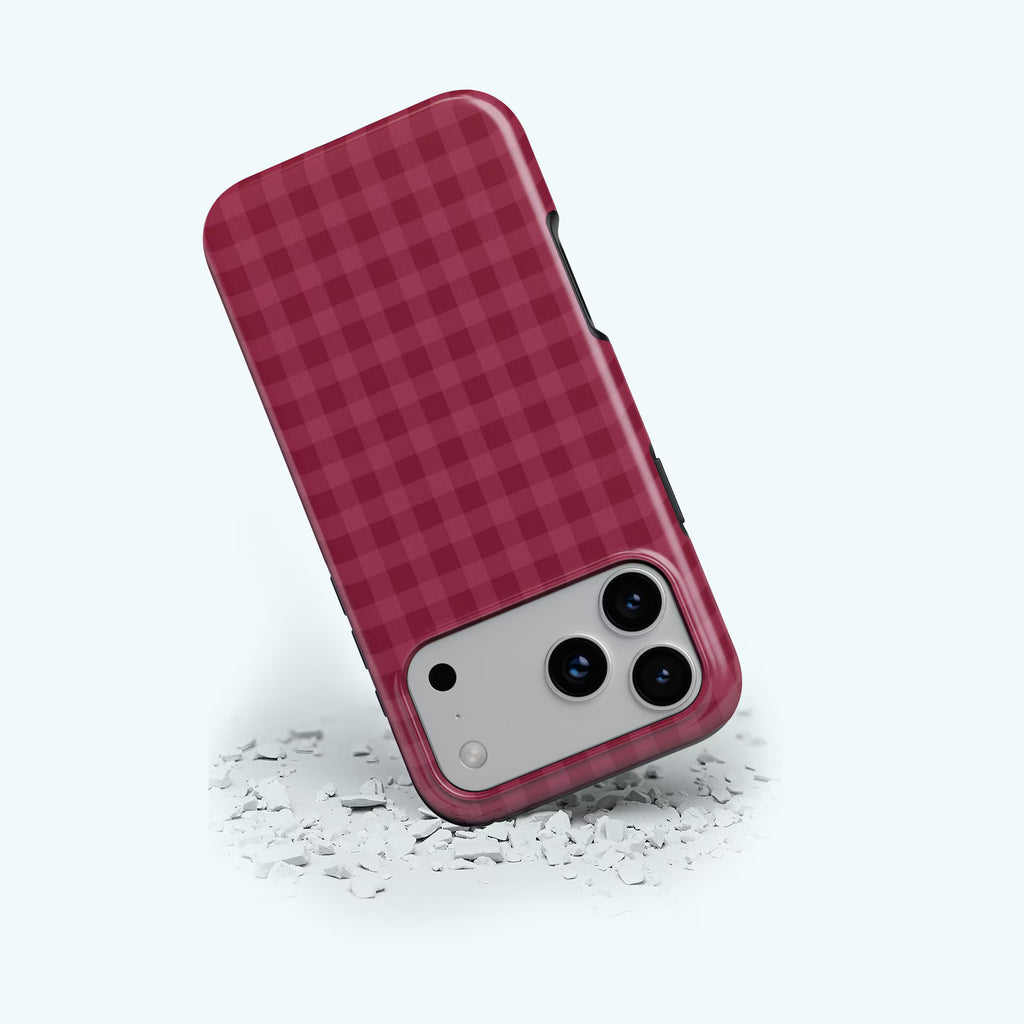 Fall Pomegrate Plaid Case