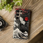 Black Kanagawa Wave Case