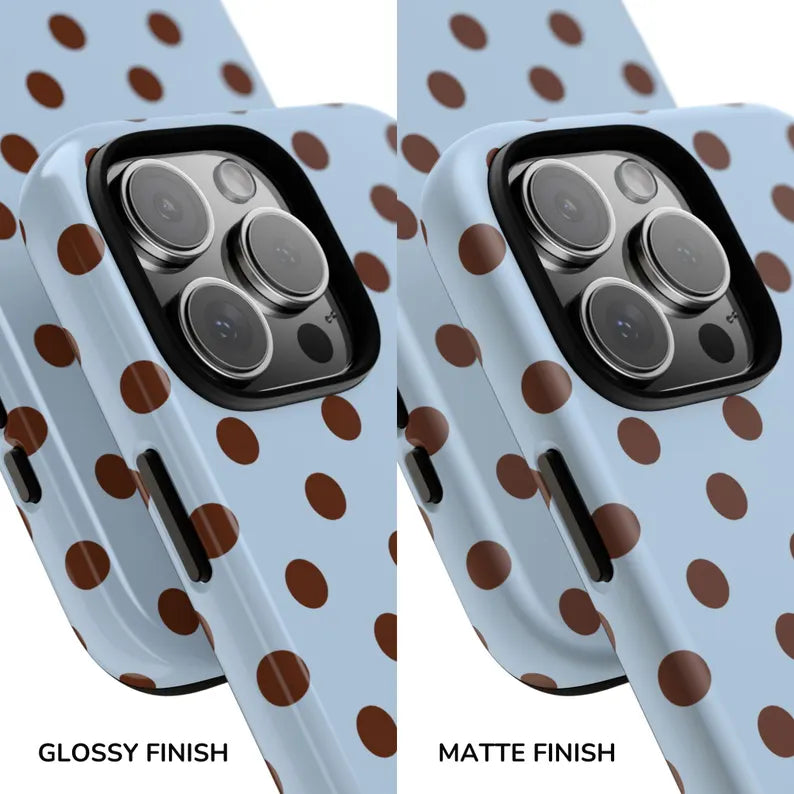 Retro Mocha Dot Case