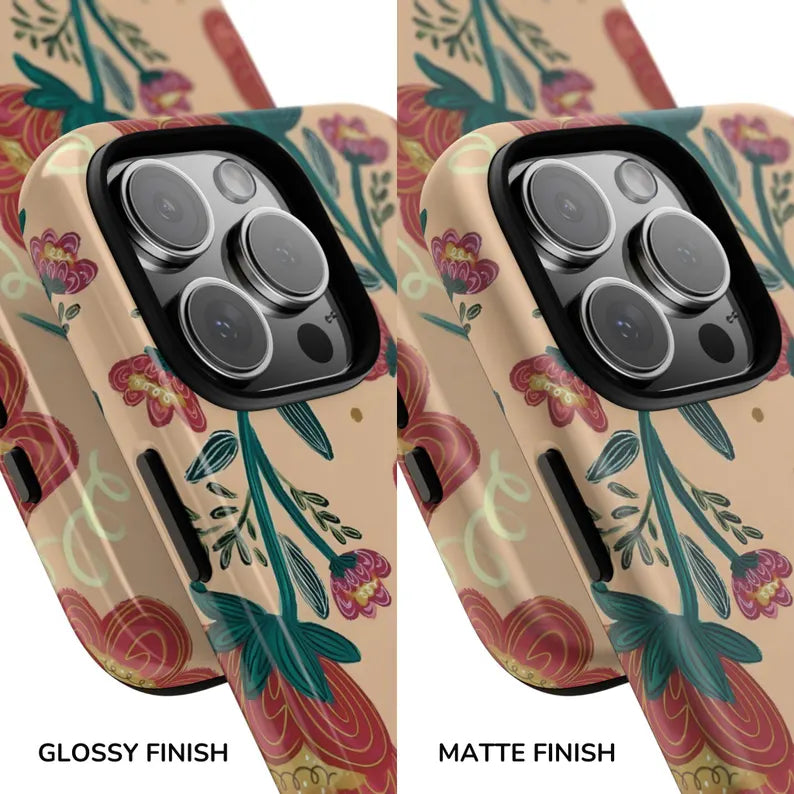 Whimsical Floral Sketch Case