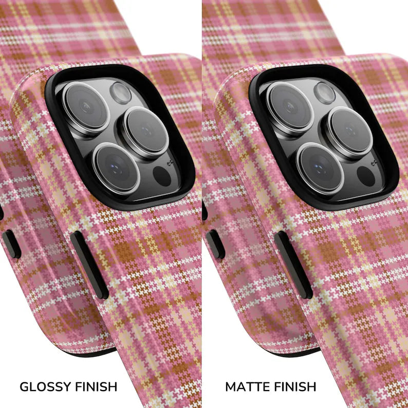 Luxe Pink Tartan Case