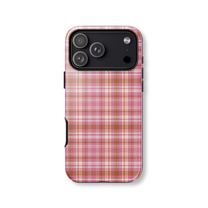 Luxe Pink Tartan Case