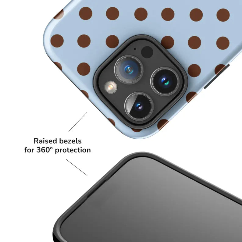 Retro Mocha Dot Case