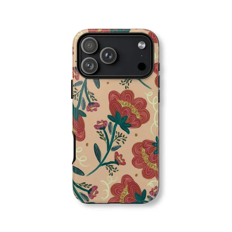 Whimsical Floral Sketch Case