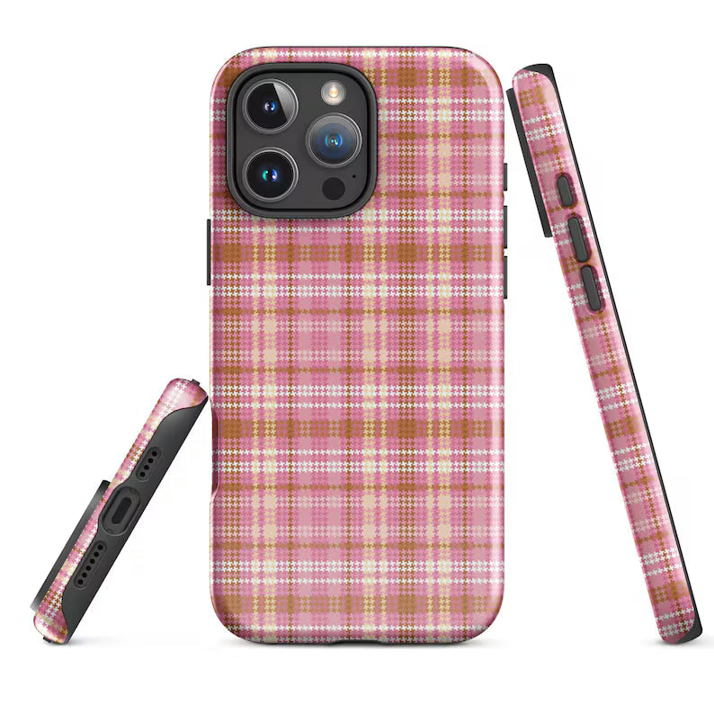 Luxe Pink Tartan Case