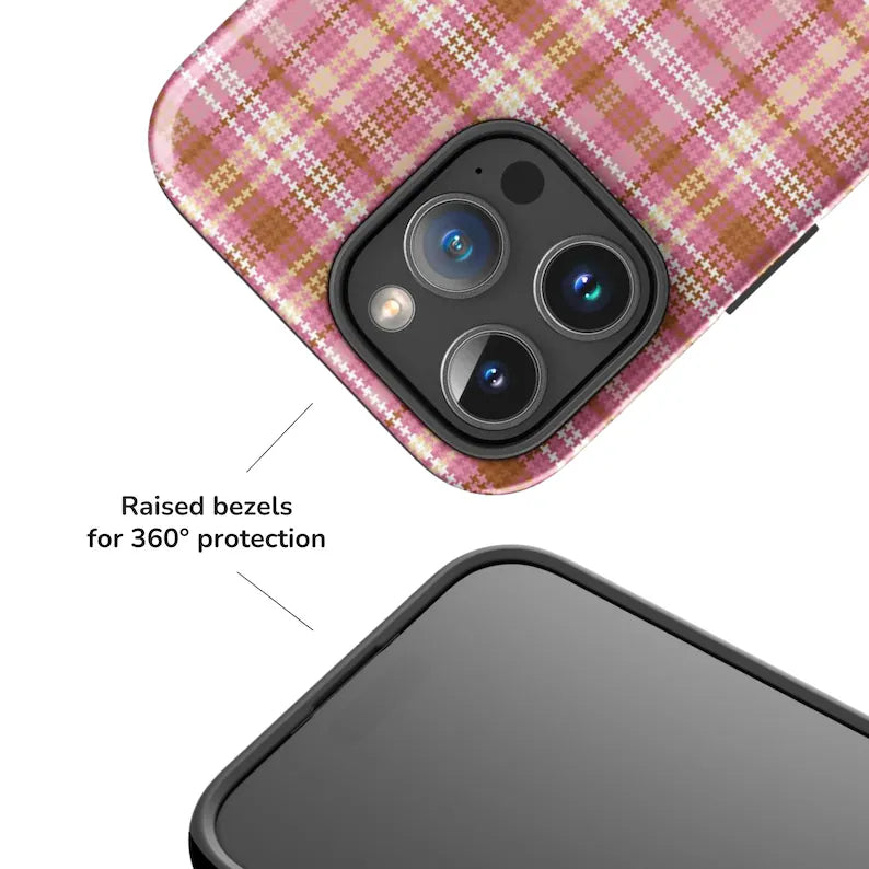 Luxe Pink Tartan Case